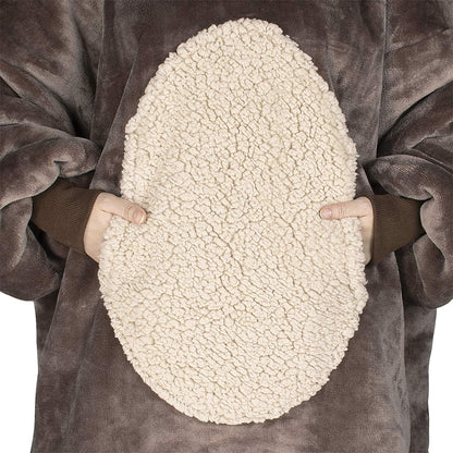 Blanket Hoodie for Kids, Oversized Wearable Sherpa Sweatshirt Pullover for Teens Youth, Gift Idea